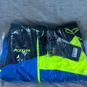 Klim Men's Blue and Yellow Snowsuit